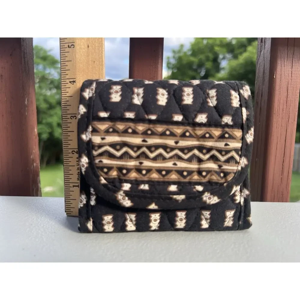 Vtg Y2K Vera Bradley Zebra Small Wallet Safari Print Retired Retro Cottage - Picture 7 of 8